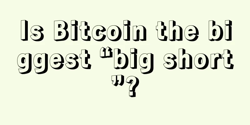 Is Bitcoin the biggest “big short”?
