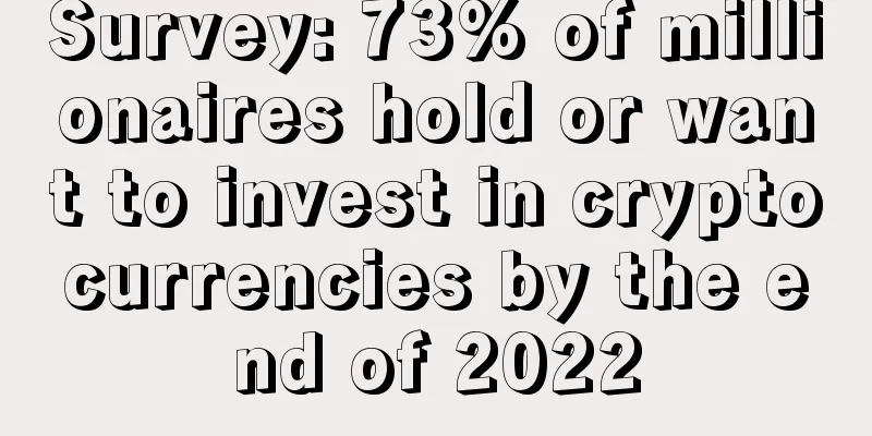 Survey: 73% of millionaires hold or want to invest in cryptocurrencies by the end of 2022