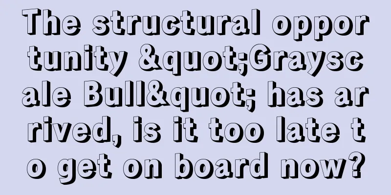The structural opportunity "Grayscale Bull" has arrived, is it too late to get on board now?