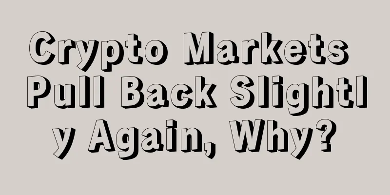 Crypto Markets Pull Back Slightly Again, Why?