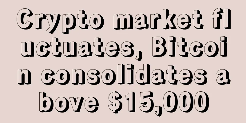 Crypto market fluctuates, Bitcoin consolidates above $15,000