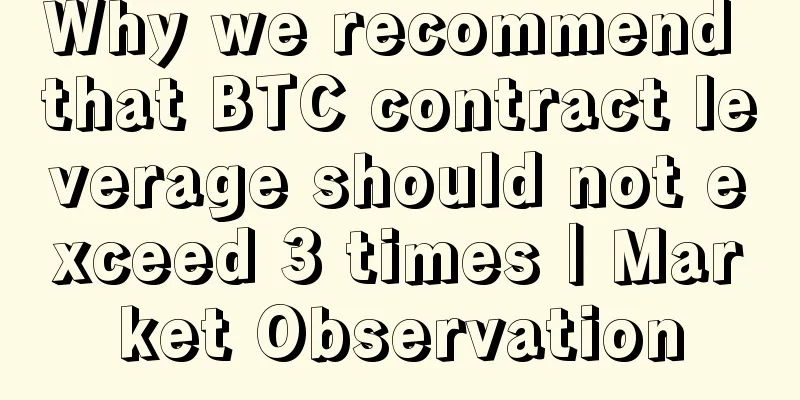 Why we recommend that BTC contract leverage should not exceed 3 times｜Market Observation