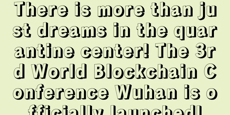There is more than just dreams in the quarantine center! The 3rd World Blockchain Conference Wuhan is officially launched!