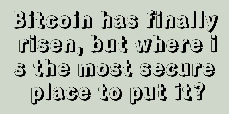 Bitcoin has finally risen, but where is the most secure place to put it?