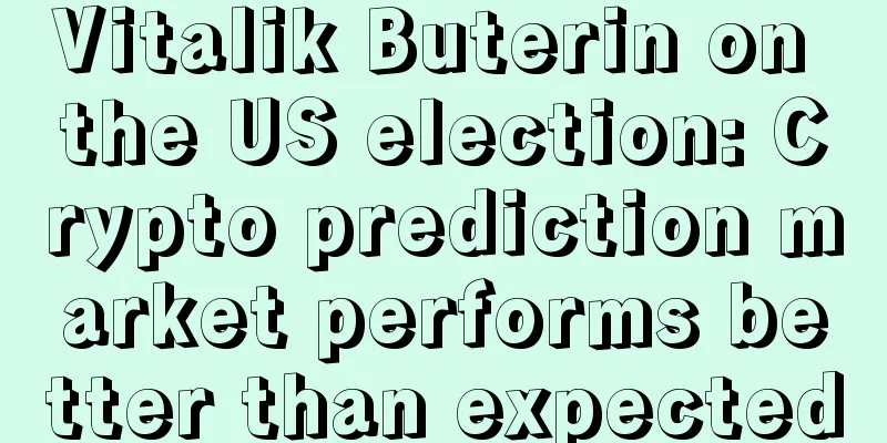 Vitalik Buterin on the US election: Crypto prediction market performs better than expected