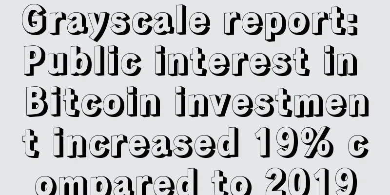 Grayscale report: Public interest in Bitcoin investment increased 19% compared to 2019