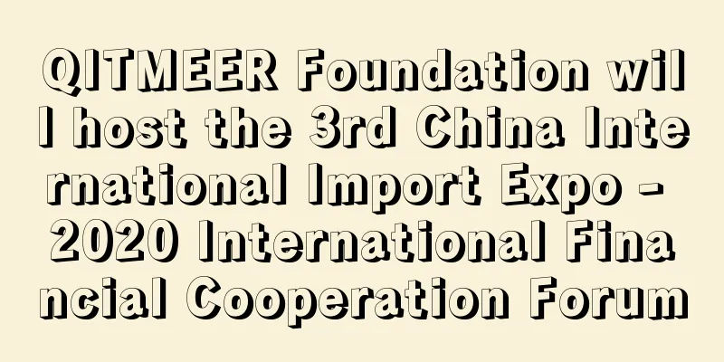 QITMEER Foundation will host the 3rd China International Import Expo - 2020 International Financial Cooperation Forum