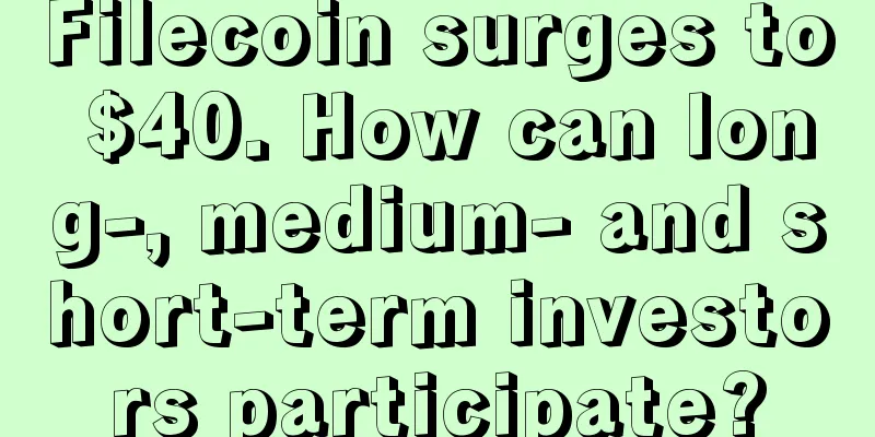 Filecoin surges to $40. How can long-, medium- and short-term investors participate?