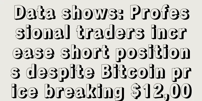 Data shows: Professional traders increase short positions despite Bitcoin price breaking $12,000