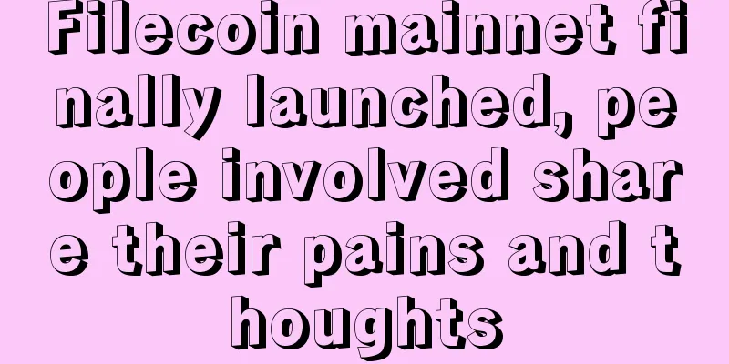 Filecoin mainnet finally launched, people involved share their pains and thoughts