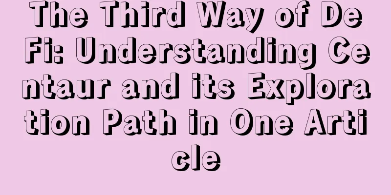 The Third Way of DeFi: Understanding Centaur and its Exploration Path in One Article