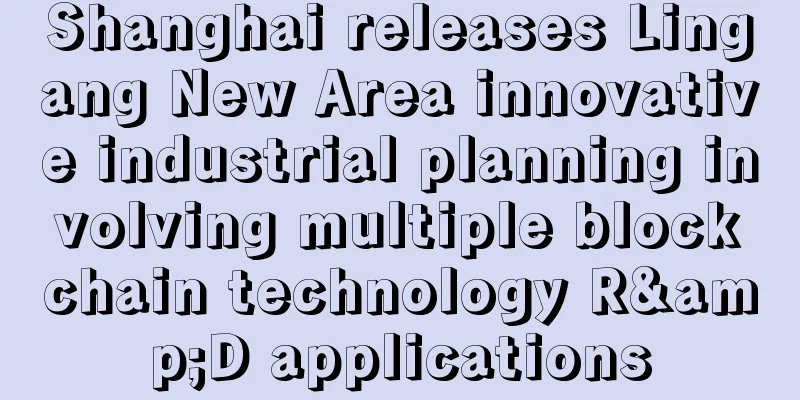 Shanghai releases Lingang New Area innovative industrial planning involving multiple blockchain technology R&D applications