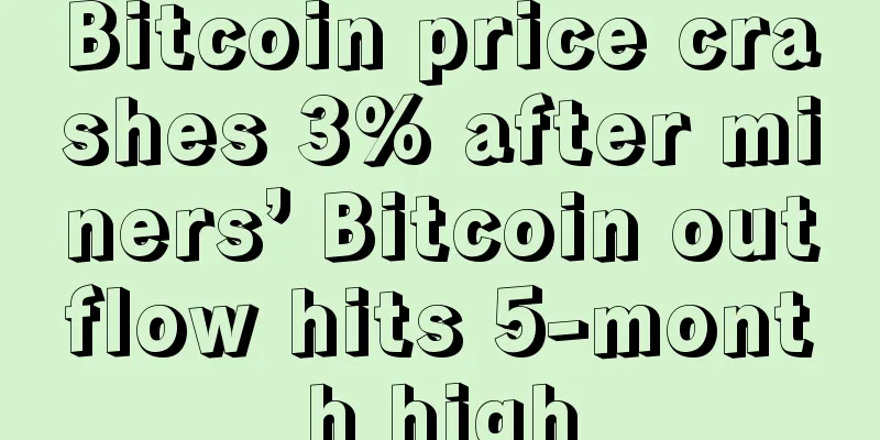 Bitcoin price crashes 3% after miners’ Bitcoin outflow hits 5-month high