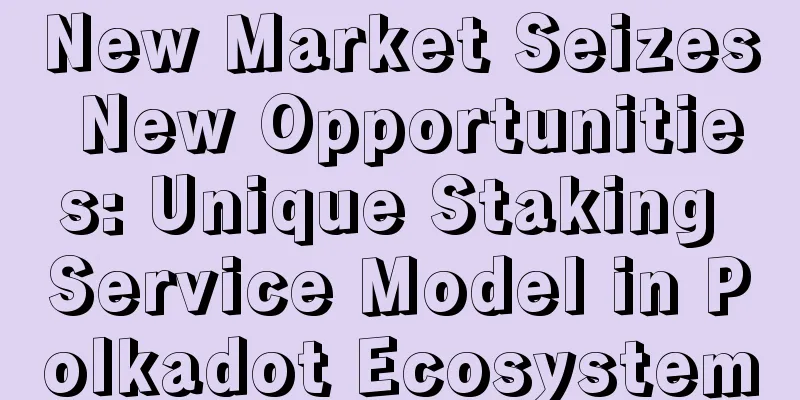 New Market Seizes New Opportunities: Unique Staking Service Model in Polkadot Ecosystem