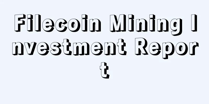 Filecoin Mining Investment Report