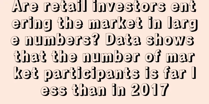 Are retail investors entering the market in large numbers? Data shows that the number of market participants is far less than in 2017