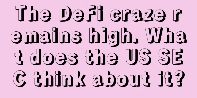 The DeFi craze remains high. What does the US SEC think about it?