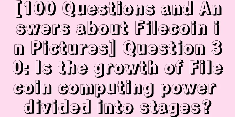 [100 Questions and Answers about Filecoin in Pictures] Question 30: Is the growth of Filecoin computing power divided into stages?