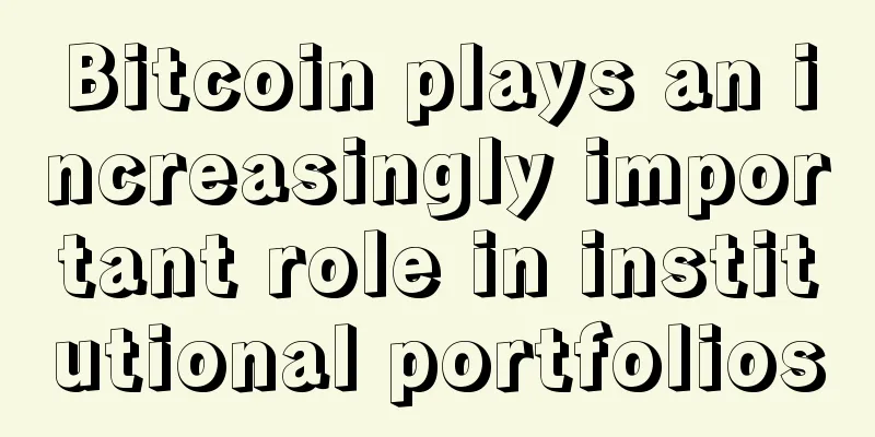 Bitcoin plays an increasingly important role in institutional portfolios