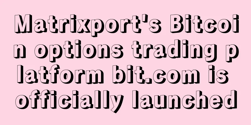Matrixport's Bitcoin options trading platform bit.com is officially launched