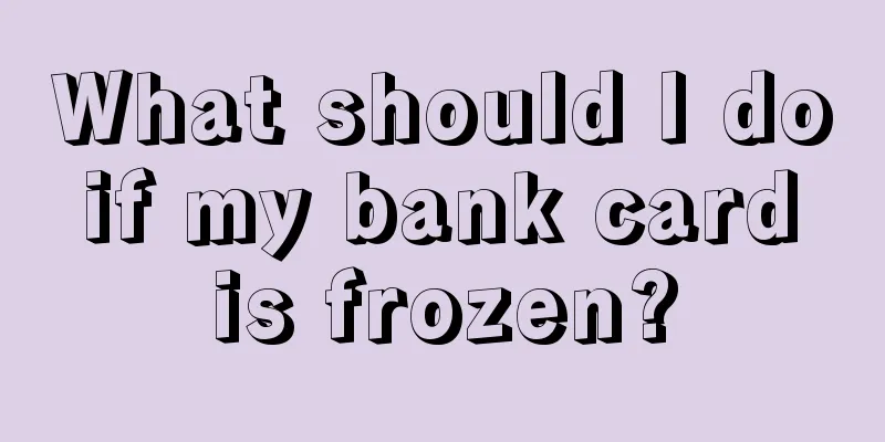 What should I do if my bank card is frozen?