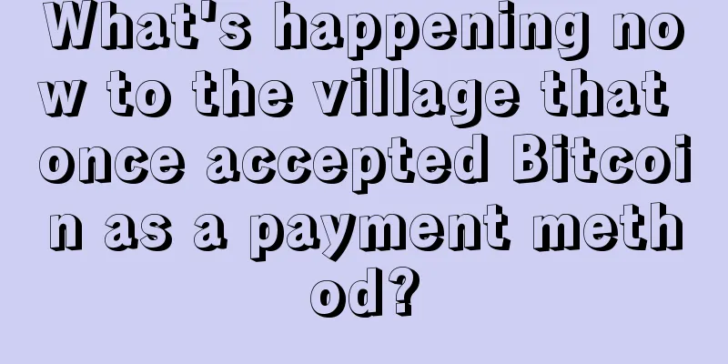 What's happening now to the village that once accepted Bitcoin as a payment method?