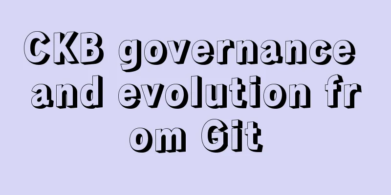 CKB governance and evolution from Git