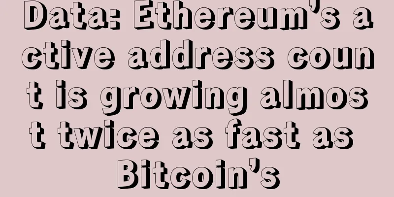 Data: Ethereum’s active address count is growing almost twice as fast as Bitcoin’s