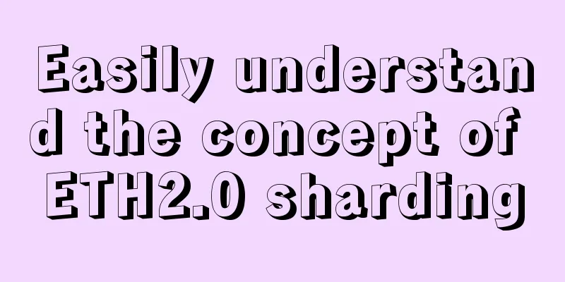 Easily understand the concept of ETH2.0 sharding