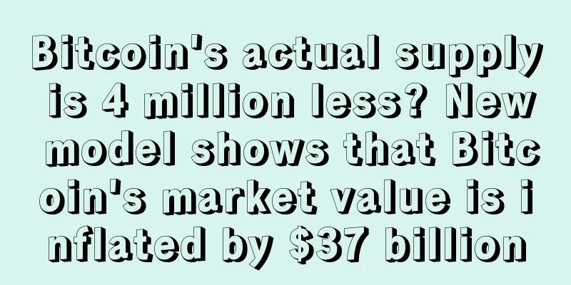 Bitcoin's actual supply is 4 million less? New model shows that Bitcoin's market value is inflated by $37 billion
