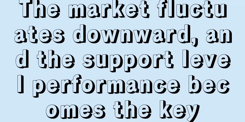 The market fluctuates downward, and the support level performance becomes the key