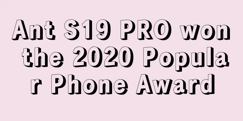 Ant S19 PRO won the 2020 Popular Phone Award