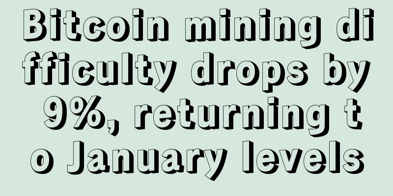 Bitcoin mining difficulty drops by 9%, returning to January levels