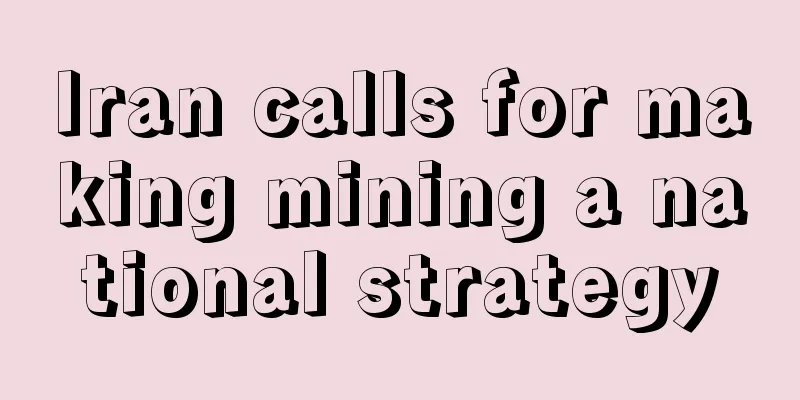 Iran calls for making mining a national strategy