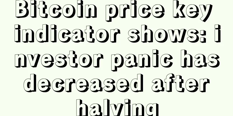 Bitcoin price key indicator shows: investor panic has decreased after halving