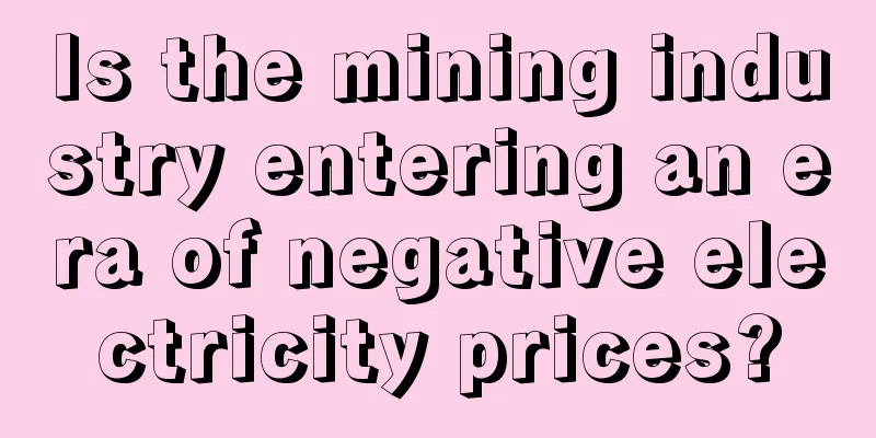 Is the mining industry entering an era of negative electricity prices?