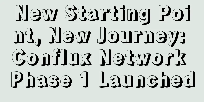 New Starting Point, New Journey: Conflux Network Phase 1 Launched