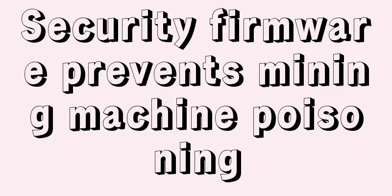 Security firmware prevents mining machine poisoning