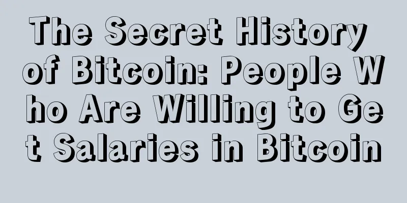 The Secret History of Bitcoin: People Who Are Willing to Get Salaries in Bitcoin
