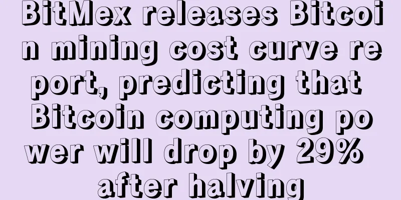 BitMex releases Bitcoin mining cost curve report, predicting that Bitcoin computing power will drop by 29% after halving