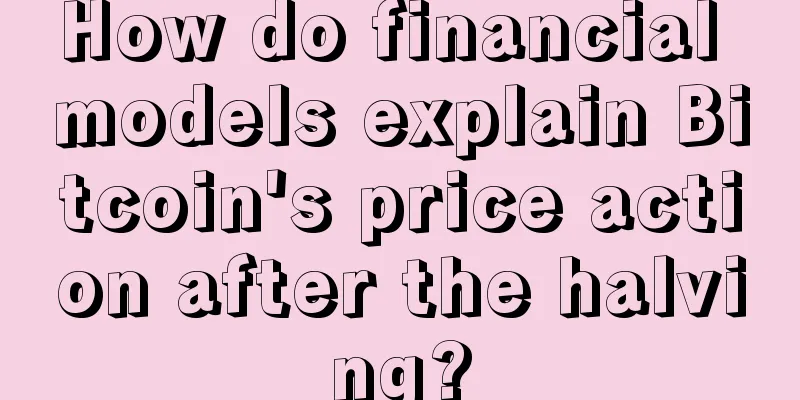 How do financial models explain Bitcoin's price action after the halving?