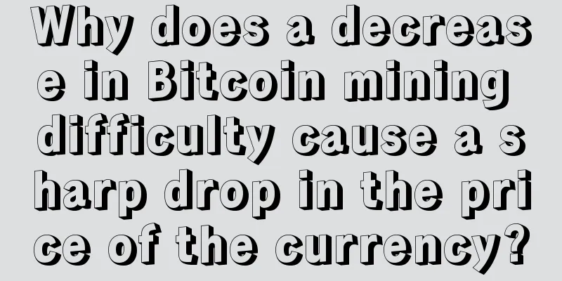 Why does a decrease in Bitcoin mining difficulty cause a sharp drop in the price of the currency?