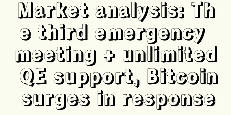 Market analysis: The third emergency meeting + unlimited QE support, Bitcoin surges in response