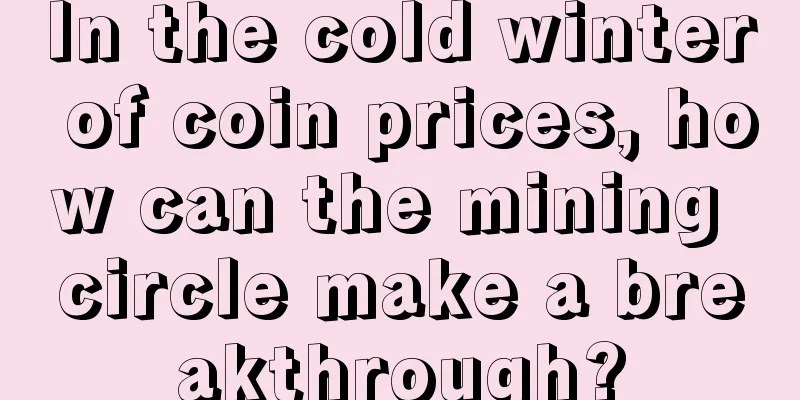 In the cold winter of coin prices, how can the mining circle make a breakthrough?