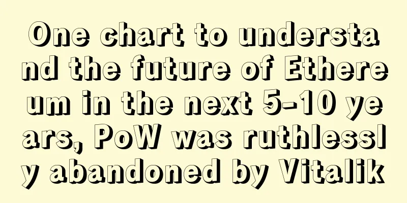 One chart to understand the future of Ethereum in the next 5-10 years, PoW was ruthlessly abandoned by Vitalik