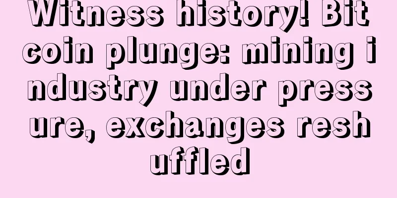 Witness history! Bitcoin plunge: mining industry under pressure, exchanges reshuffled