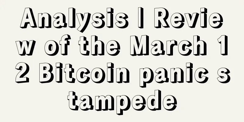 Analysis | Review of the March 12 Bitcoin panic stampede