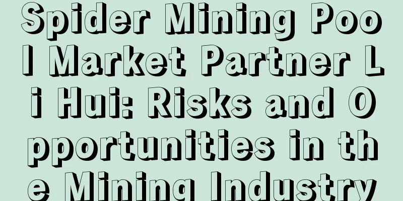 Spider Mining Pool Market Partner Li Hui: Risks and Opportunities in the Mining Industry