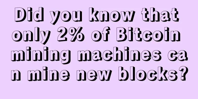Did you know that only 2% of Bitcoin mining machines can mine new blocks?