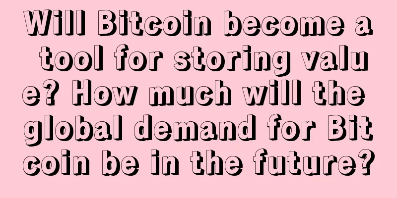 Will Bitcoin become a tool for storing value? How much will the global demand for Bitcoin be in the future?